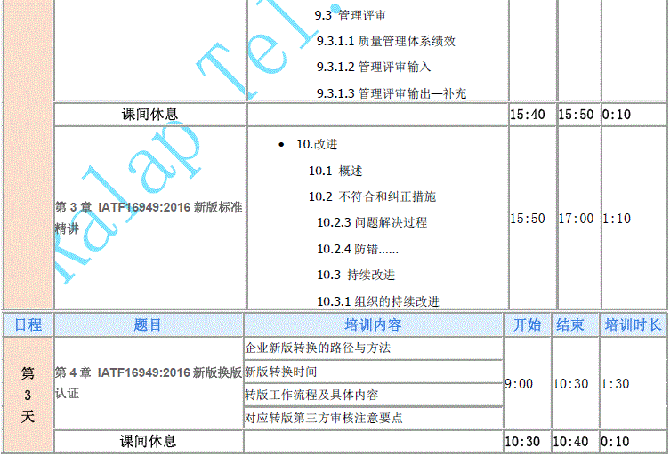 IATF16949:2016内审